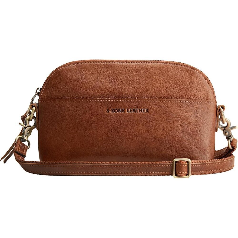 Leather Crossbody Bag Small Women Vintage Purse Multifunctional Everyday